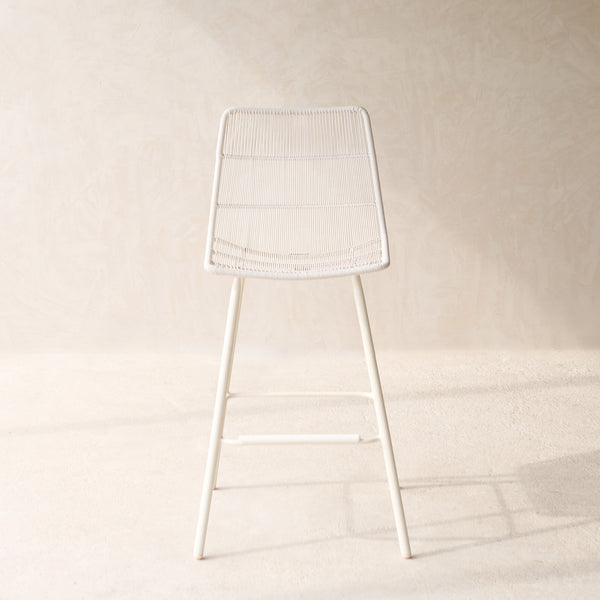 Rose Outdoor Counter Stool | Chalk