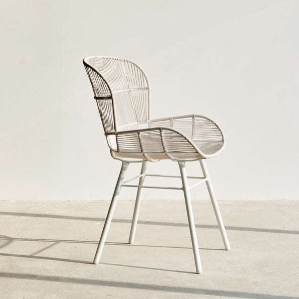 Rose Outdoor Dining Chair in White Chalk from Originals Furniture Singapore