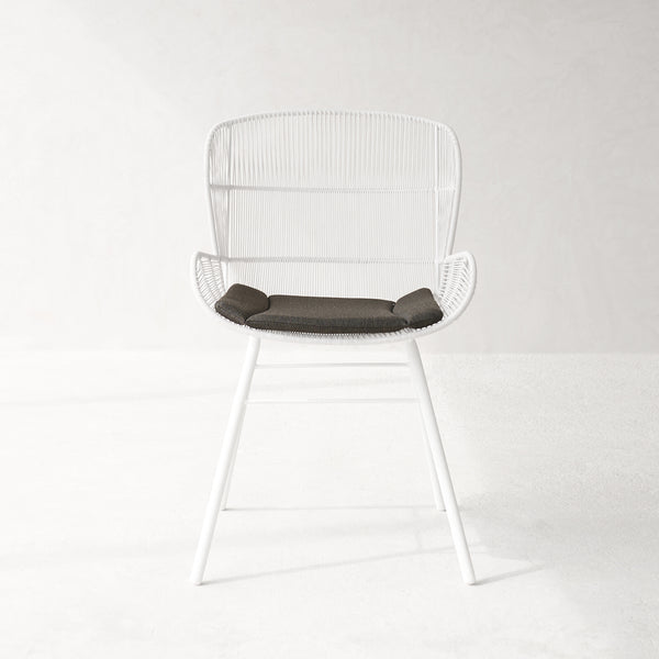 Rose Outdoor Dining Chair Seat Cushion | Charcoal - Originals Furniture