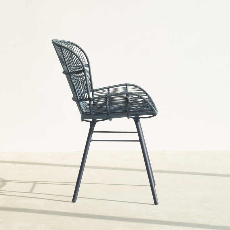 Rose Outdoor Dining Chair in Indigo Dark Blue from Originals Furniture Singapore