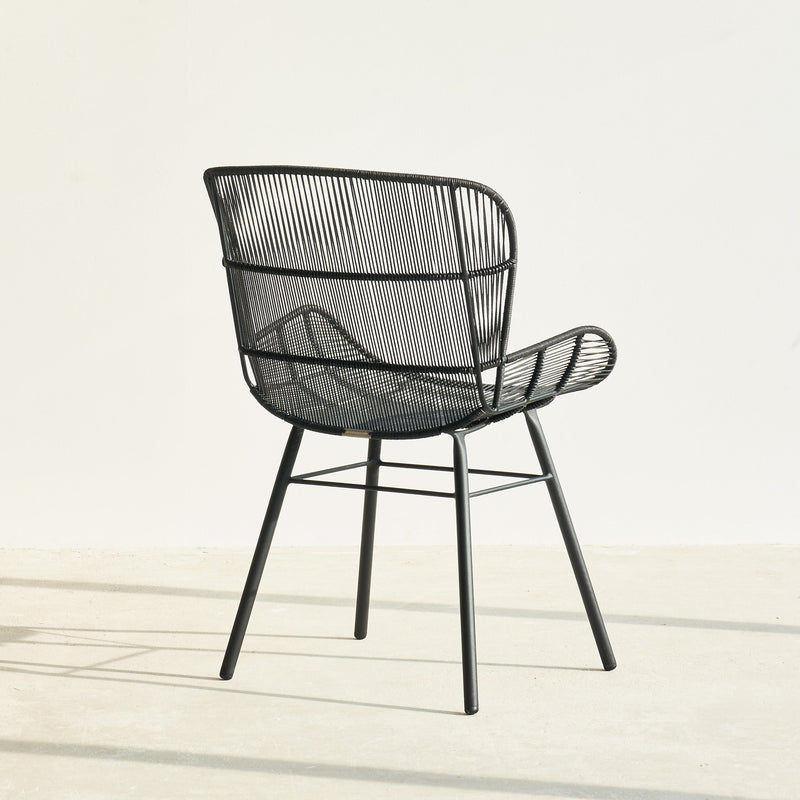 Rose Outdoor Dining Chair in Lava Black from Originals Furniture Singapore