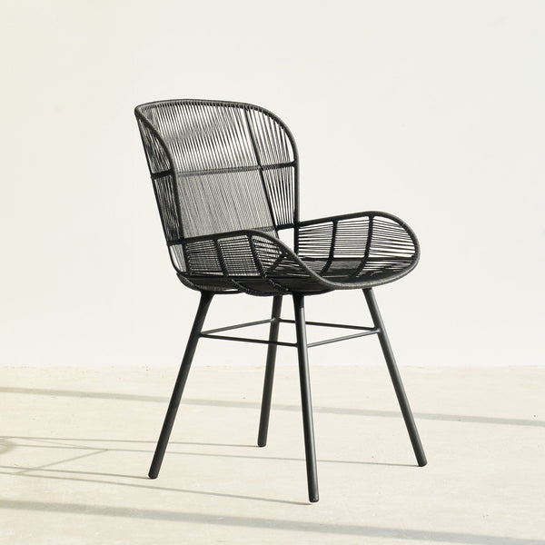 Rose Outdoor Dining Chair in Lava Black from Originals Furniture Singapore