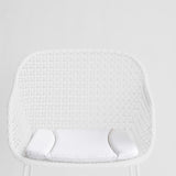 Violet Outdoor Seat Cushion | White