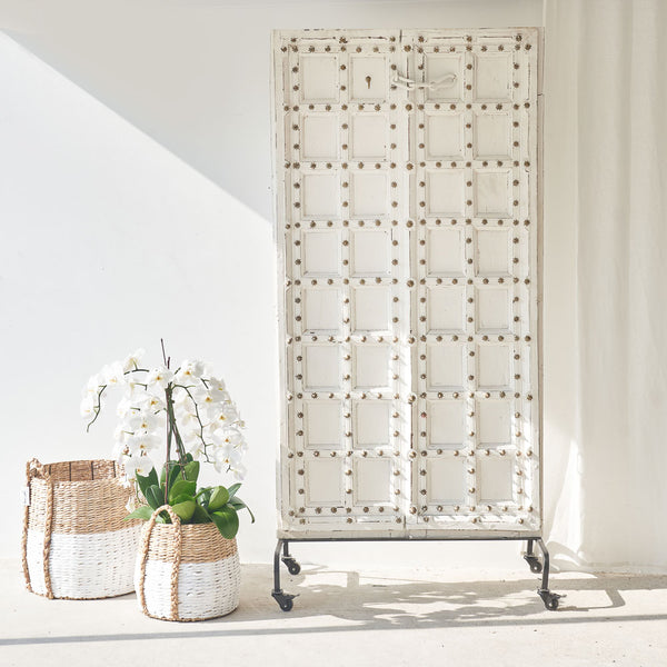 Teak White Door with details