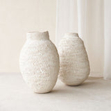 Buhera Basket, Unique home accessory from Africa. Hand crafted from natural fibers. Distinctive appreance in hand-dyed a chocolate/yellow/grey/indigo colour. From $80