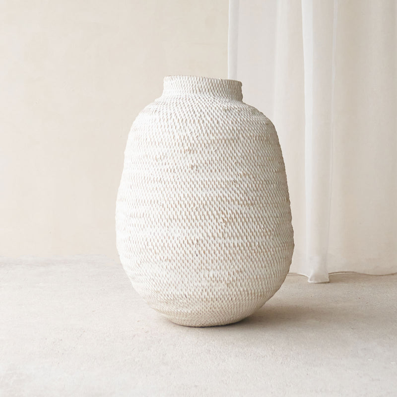 Buhera Basket, Unique home accessory from Africa. Hand crafted from natural fibers. Distinctive appreance in hand-dyed a chocolate/yellow/grey/indigo colour. From $80