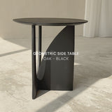 Geometric Side Table | Oak - Black