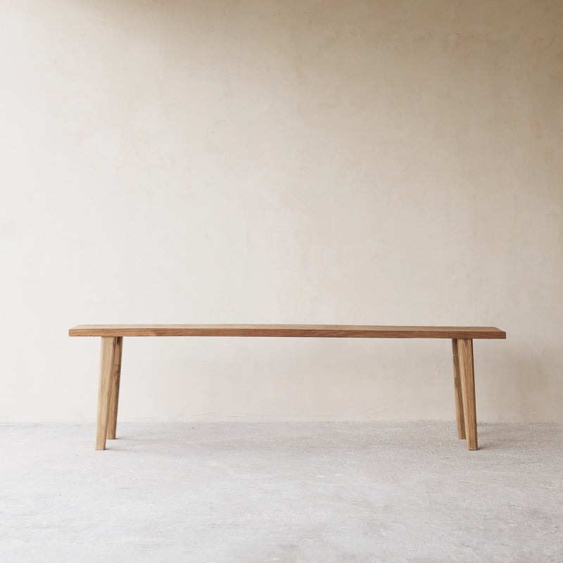 Rustic Java Teak Bench | Long - Natural (180cm)