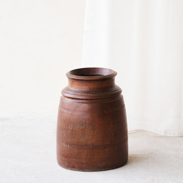 Vintage Wooden Pot - Medium