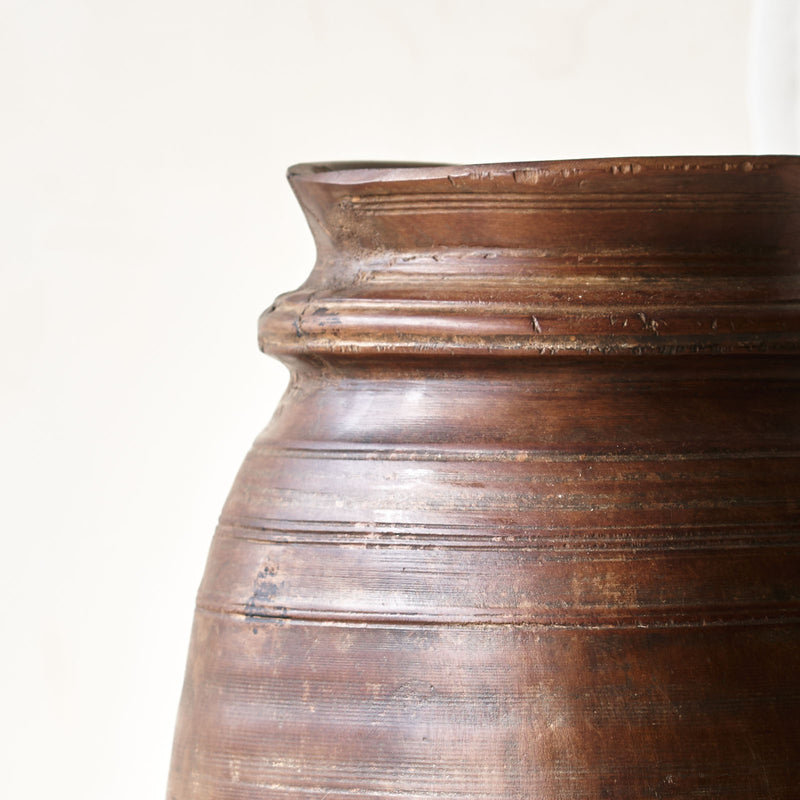 Vintage Wooden Pot - Large