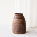 Vintage Wooden Pot - Large