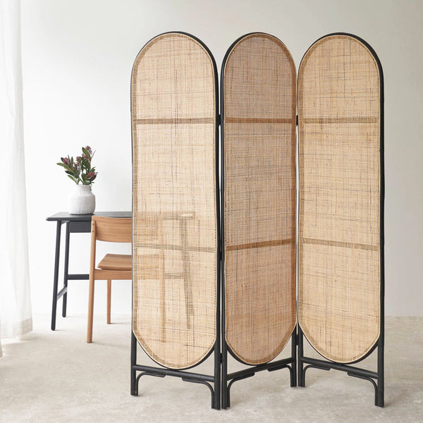 Herwin Screen | 3 Panels - Black