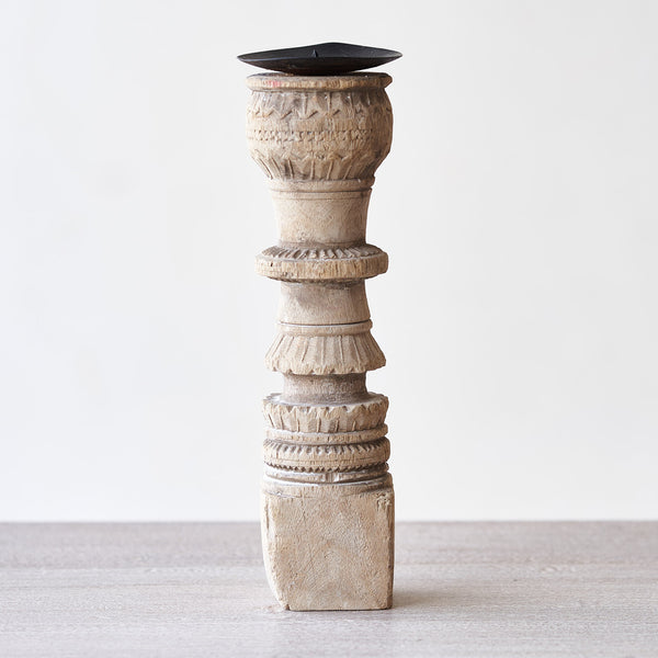 Wooden Candle Stand - Tall