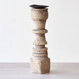 Wooden Candle Stand - Tall