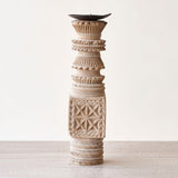 Wooden Candle Stand - Tall