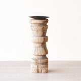 Wooden Candle Stand - Short