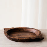 Vintage Wooden Parat Bowl - Round Handle