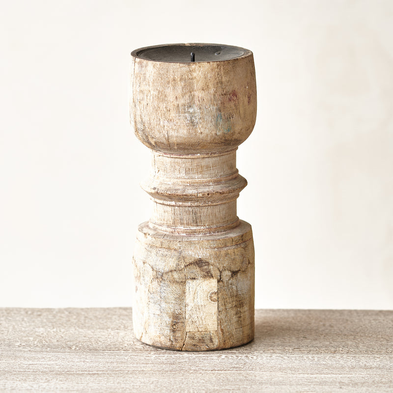 Wooden Candle Stand - Small