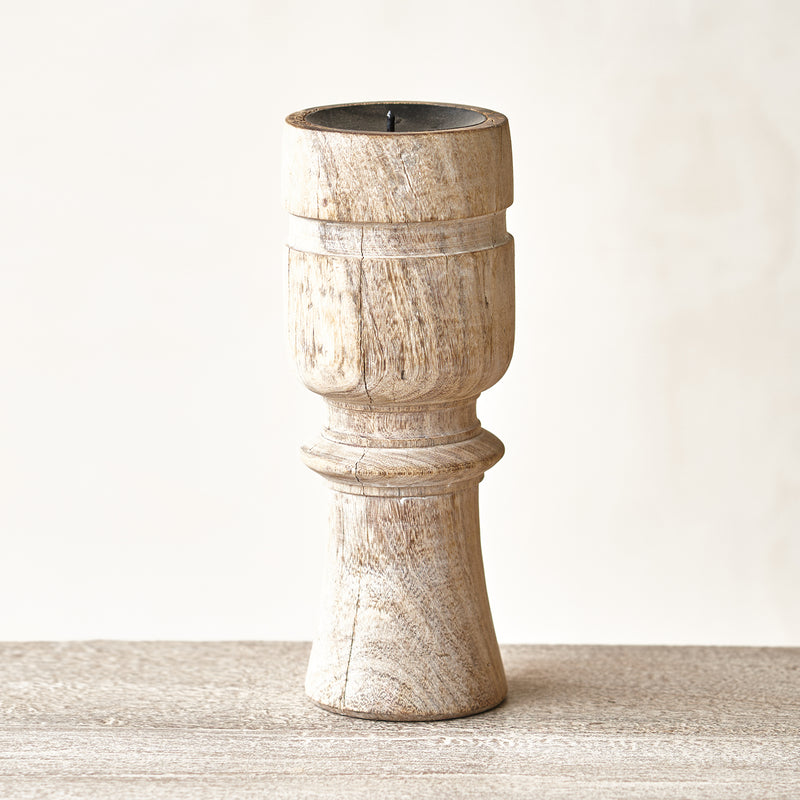 Wooden Candle Stand - Small