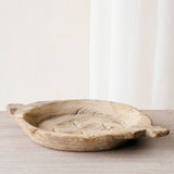 Vintage Wooden Carved Parat Bowl - Floral C