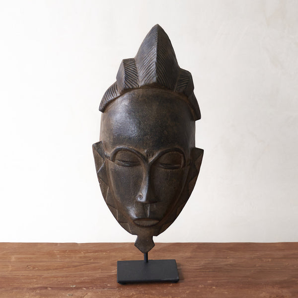 Baule Mask, hand-carved portrait masks. Each is an original unique piece. these authentic African masks make stunning ornamental sculptures. From $280