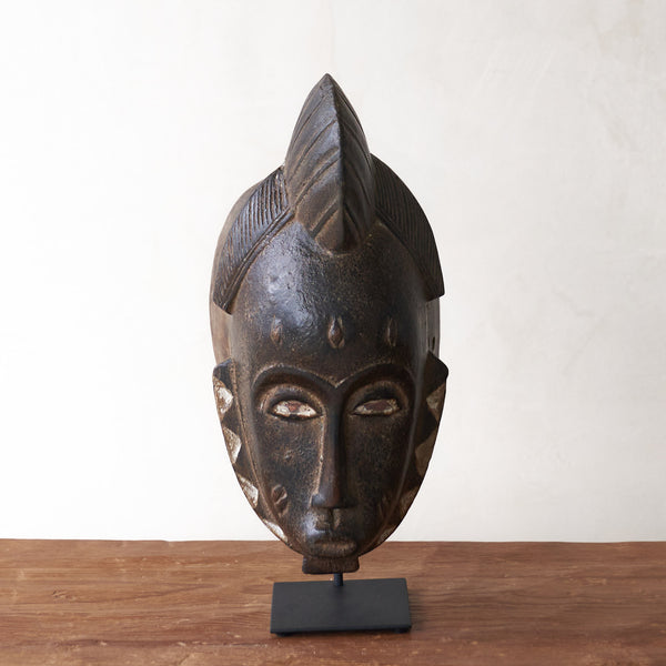 Baule Mask, hand-carved portrait masks. Each is an original unique piece. these authentic African masks make stunning ornamental sculptures. From $280