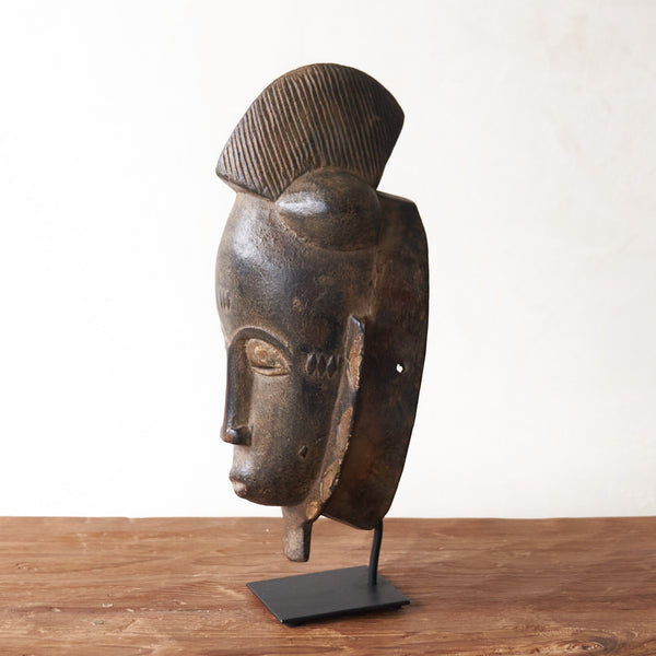 Baule Mask, hand-carved portrait masks. Each is an original unique piece. these authentic African masks make stunning ornamental sculptures. From $280