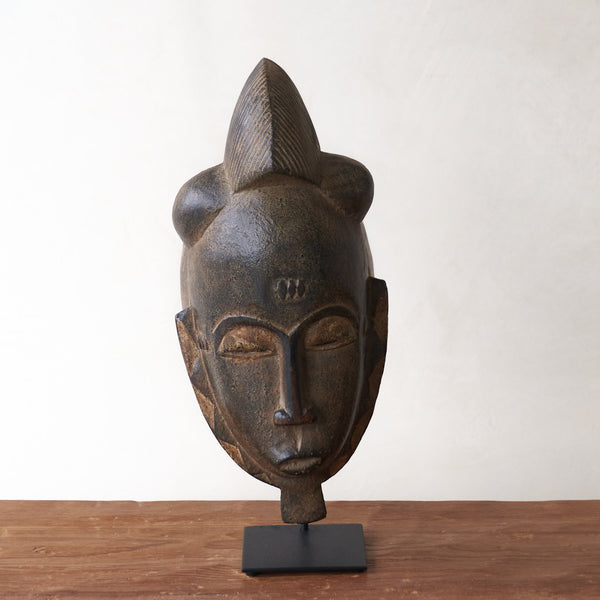 Baule Mask, hand-carved portrait masks. Each is an original unique piece. these authentic African masks make stunning ornamental sculptures. From $280