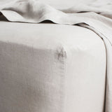 Linen Fitted Sheet Set | Smoke Grey (King Size)