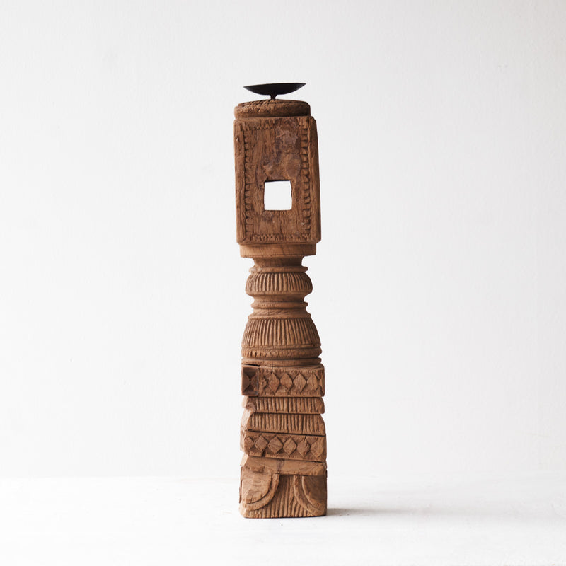 Wooden Candle Stand O