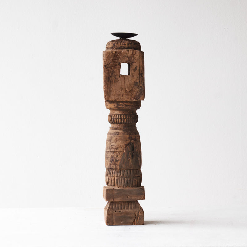 Wooden Candle Stand D