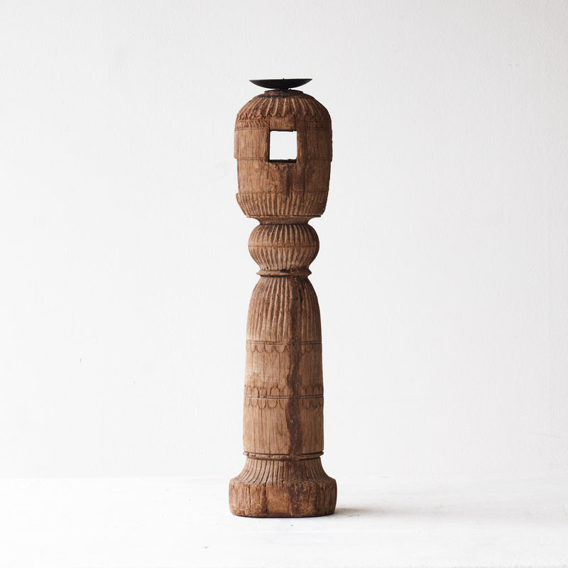 Wooden Candle Stand Q