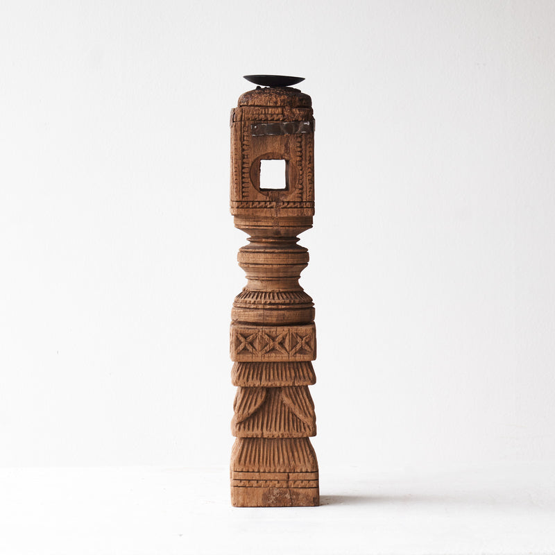 Wooden Candle Stand V