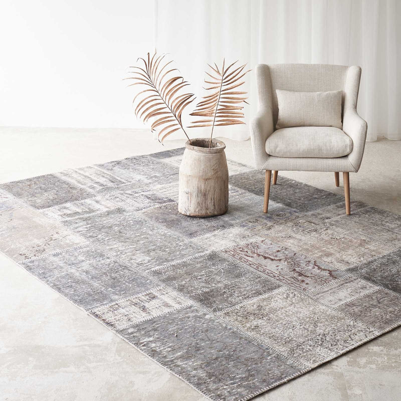 Patchwork Rug | Grey W210 x L306 cm