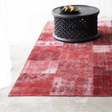 Patchwork Rug | Crimson W211 x L301 cm