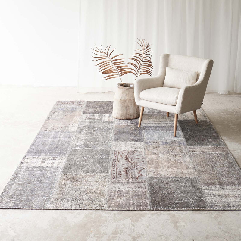Patchwork Rug | Grey W210 x L306 cm