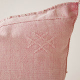 Moroccan Silk Cushion - Pale Pink