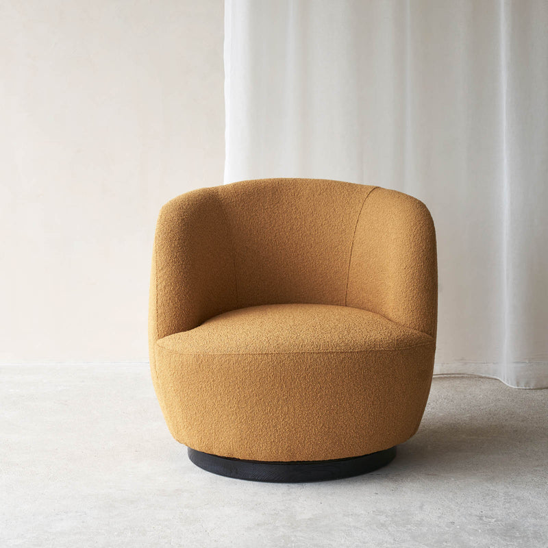 Shiloh Swivel Armchair | Ochre (82cm)