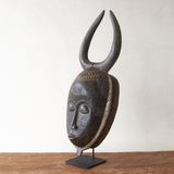 Guro Mask, handcrafted West Coast African masks. These masks depict their way of life and spirituality, and make stunning ornamental sculptures. At $420