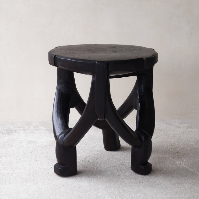 Hehe Stool, hand-carved from the Hehe natives of Tanzania. Style it as a decoration in any space as structural pieces. Available in different variations at $680