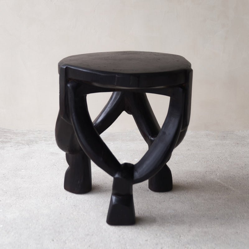 Hehe Stool, hand-carved from the Hehe natives of Tanzania. Style it as a decoration in any space as structural pieces. Available in different variations at $680