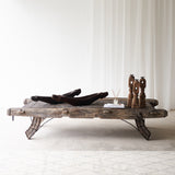 Vintage Teak Carving Boat A
