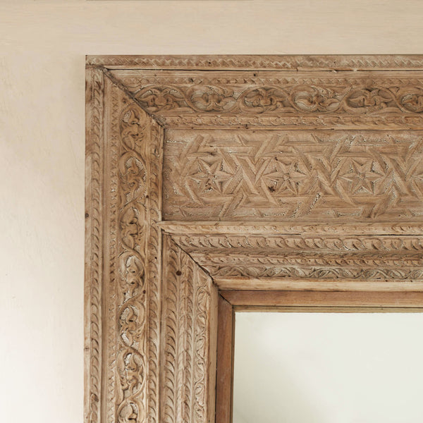 Vintage Carved Mirror | No. 10 - Natural