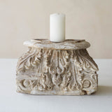 Vintage Carved Candle Stand | No. 1 - Large