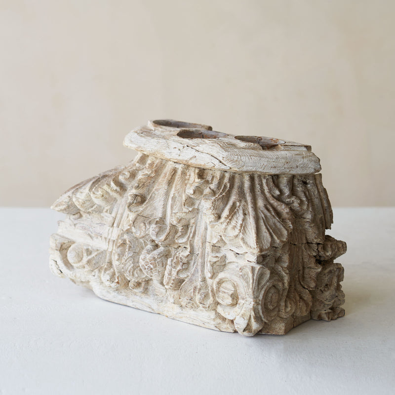 Vintage Carved Candle Stand | No. 1 - Large