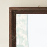 Vintage Teak Small Frame Mirror