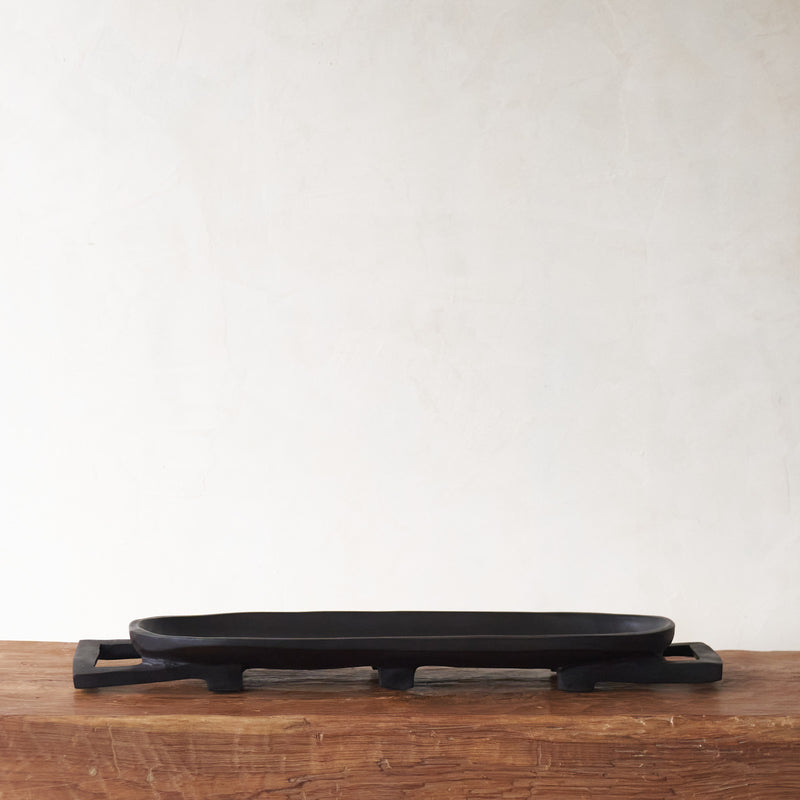 Jacaranda Platter, Unique home accessory from Africa. Handcrafted tray, one-of-a-kind touch for any home. Variations exist in sizes and colours. From $220