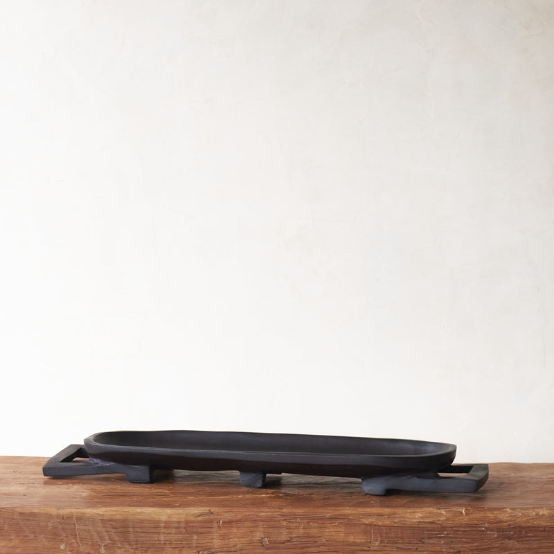 Jacaranda Platter, Unique home accessory from Africa. Handcrafted tray, one-of-a-kind touch for any home. Variations exist in sizes and colours. From $220