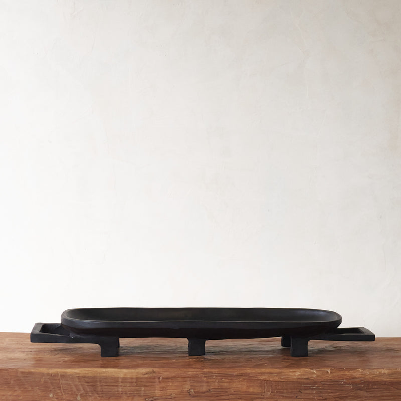 Jacaranda Platter, Unique home accessory from Africa. Handcrafted tray, one-of-a-kind touch for any home. Variations exist in sizes and colours. From $220