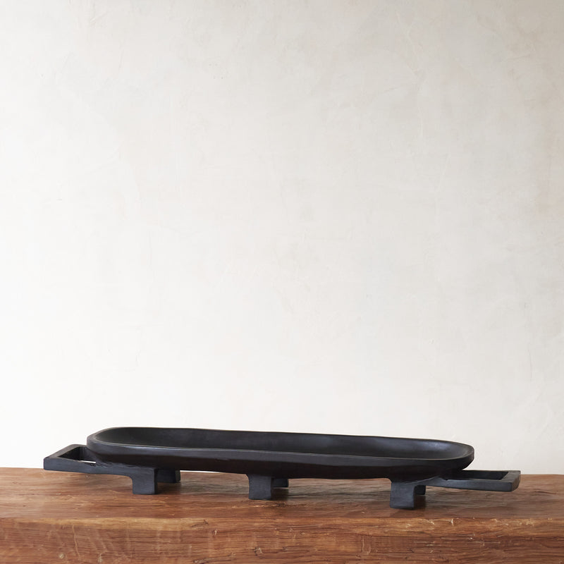 Jacaranda Platter, Unique home accessory from Africa. Handcrafted tray, one-of-a-kind touch for any home. Variations exist in sizes and colours. From $220
